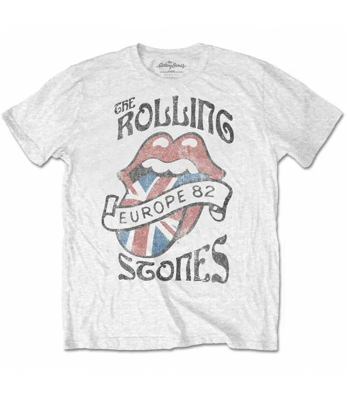 THE ROLLING STONES Europe 82 Camiseta Licencia Oficial chico RockOff RSTS61MW