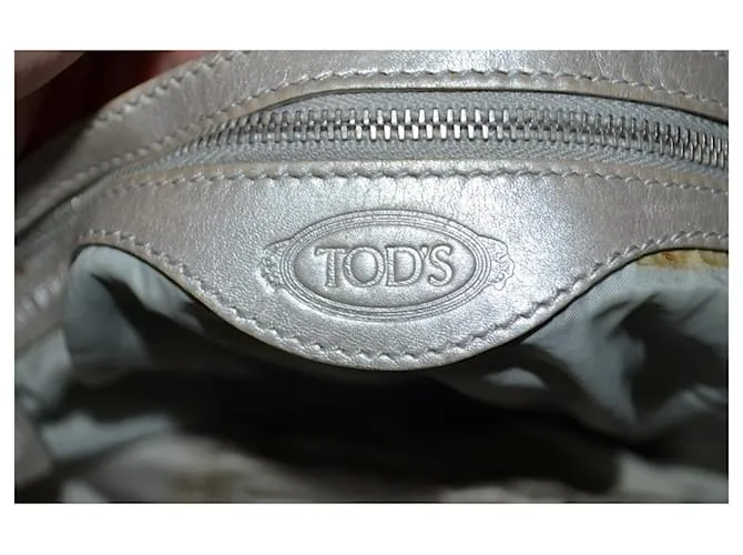 Tod's correa Plata Gris 