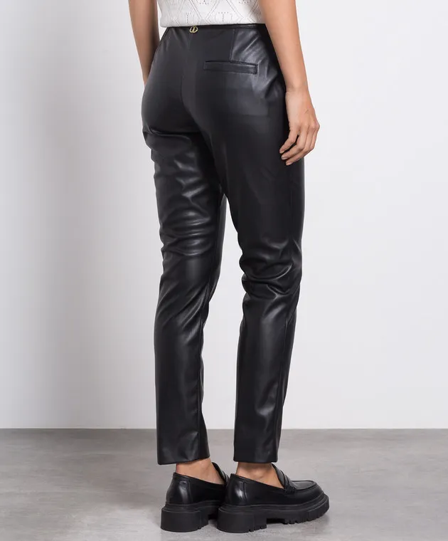 Twinset Black pants with logo