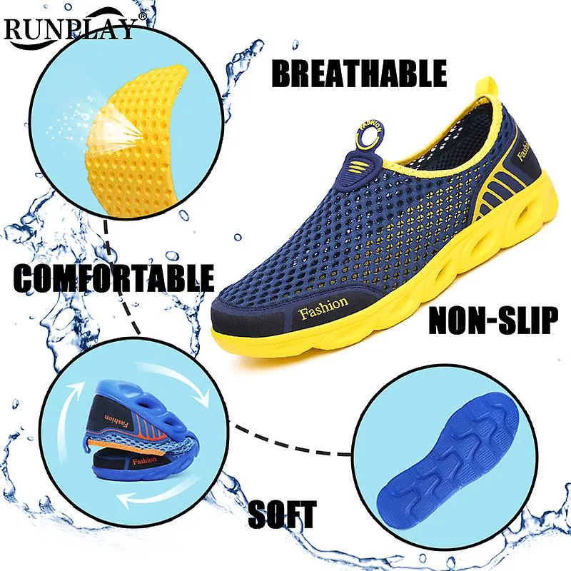 Unisex Aqua Shoes Men Women Wading Sandals Outdoor Casual Water Slippers Breathable Mesh Hiking Sports Sneakers Beach Sandals