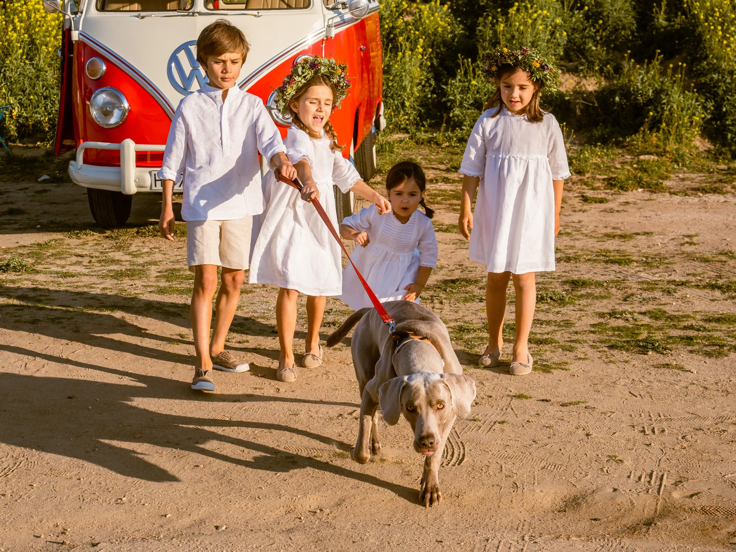 Vestido blanco puntilla