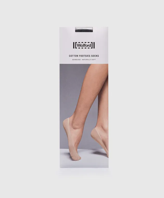 Wolford Footsies Natural soft black socks