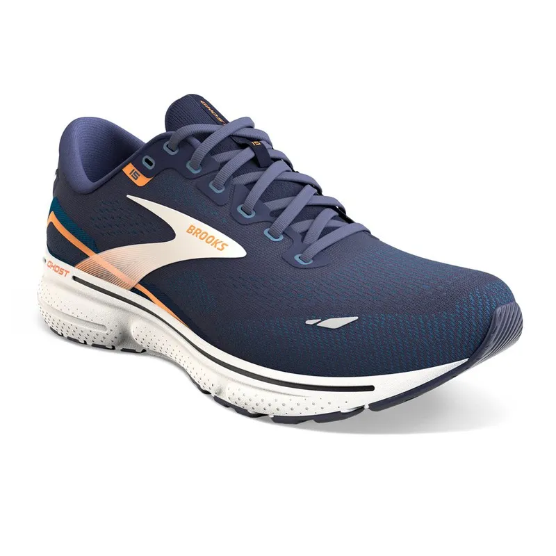 Zapatilla de running Brooks Ghost 15 Hombre Peacoat/Blue/Orange Pop