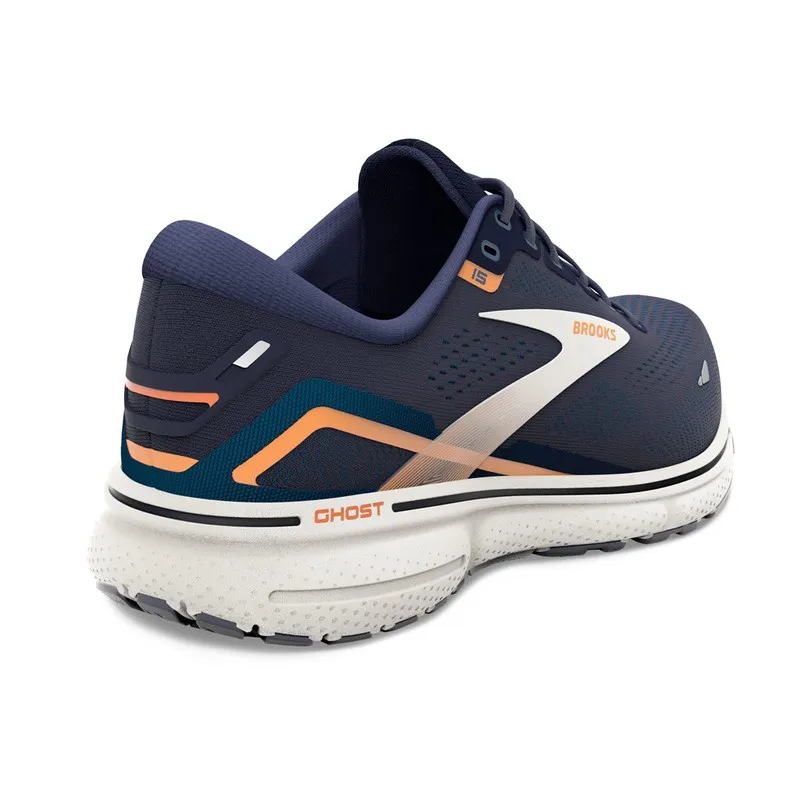 Zapatilla de running Brooks Ghost 15 Hombre Peacoat/Blue/Orange Pop